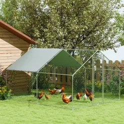 4Goodz Kippenren Met Waterdichte En Uv-bestendige Hoes - 10-15 Kippen - 3 X 3,4 X 1,9 M