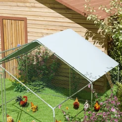 4Goodz Kippenren Met Waterdichte En Uv-bestendige Hoes - 10-15 Kippen - 3 X 3,4 X 1,9 M