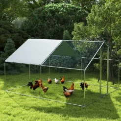 4Goodz Kippenren Met Waterdichte En Uv-bestendige Hoes - 10-15 Kippen - 3 X 3,4 X 1,9 M