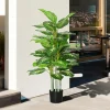 4Goodz Kunstplant Dieffenbachia - Kunstplant Met Pot -120 Cm - Groen