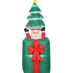 4Goodz Opblaasbare Kerstdecoratie Met Led-lampjes - Voor Binnen En Buiten