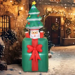 4Goodz Opblaasbare Kerstdecoratie Met Led-lampjes - Voor Binnen En Buiten