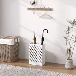4Goodz Paraplustandaard Staal - Wateropvangbak - Staal - Wit