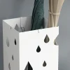 4Goodz Paraplustandaard Staal - 4 Haken - Wateropvangbak - Staal - Wit