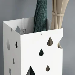 4Goodz Paraplustandaard Staal - 4 Haken - Wateropvangbak - Staal - Wit