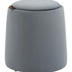 4Goodz Poef 2-in-1 Ottomaanse Kruk - Voetebank Met Opbergvak 44x47 Cm