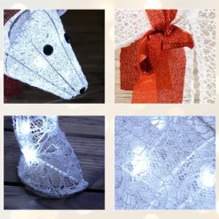 4goodz Set 2st Kerstfiguur Ijsberen Met Led Verlichting 140 Led