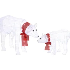 4goodz Set 2st Kerstfiguur Ijsberen Met Led Verlichting 140 Led