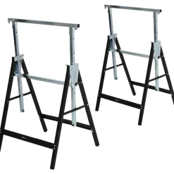 4goodz 2 Stuks Zaagbok Schragen Verstelbaar Opvouw 80-130cm Tot 200kg