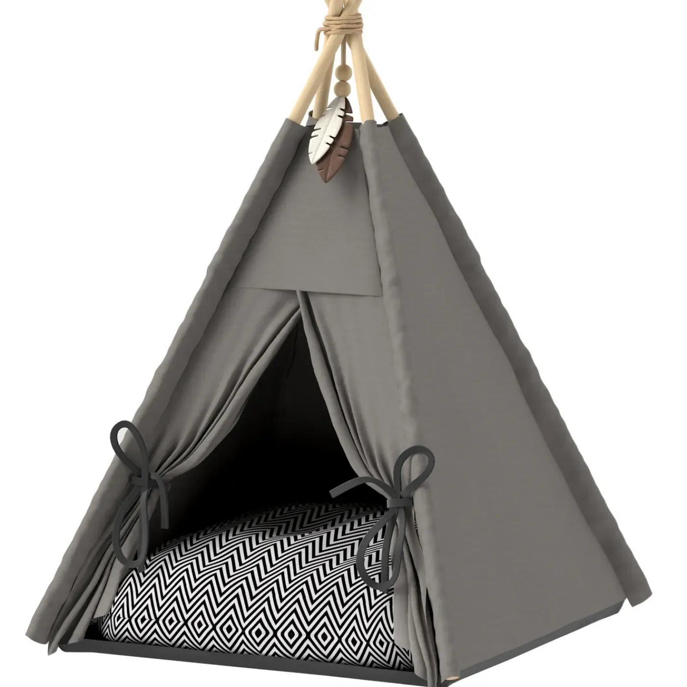 4Goodz Tipi-tent Voor Katten En Honden - Grijs