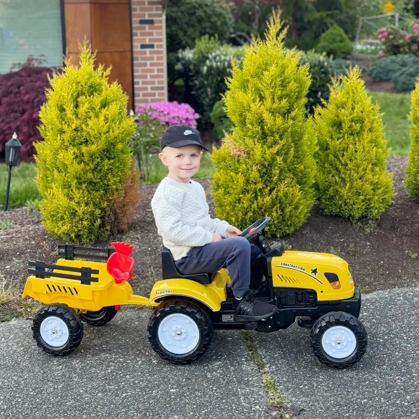 4goodz Trap-tractor Met Aanhanger - Kinder Trekker