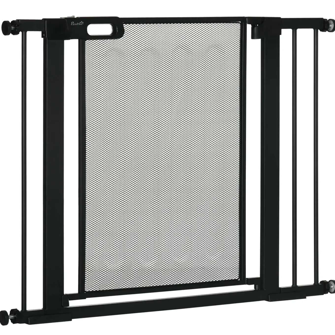4goodz Uitschuifbaar Traphek 74-103 Cm Voor Huisdieren - Zwart