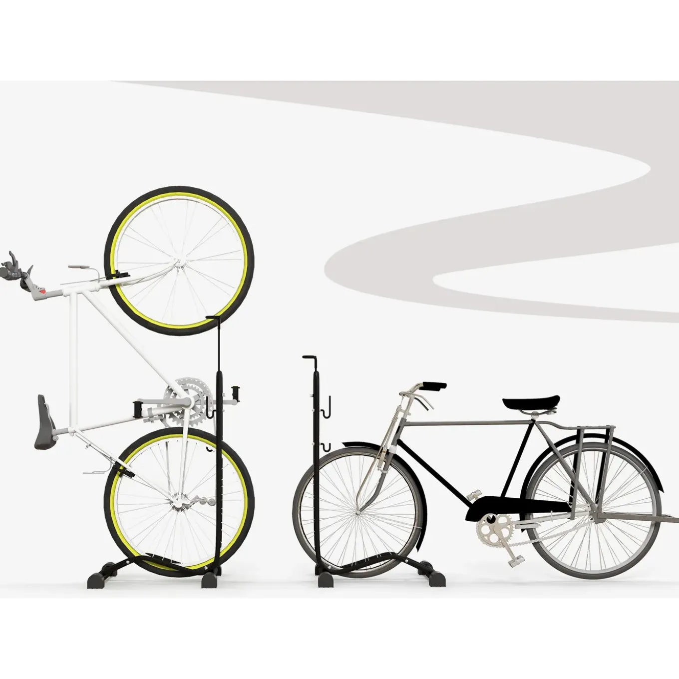 4goodz Universeel Display Fietsenrek - Fiets Standaard - Zwart