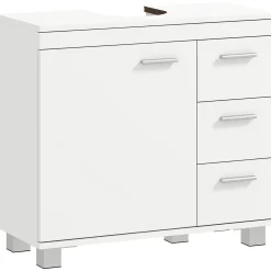4Goodz Wastafel Onderkast Met 3-lades En Deur - Wit
