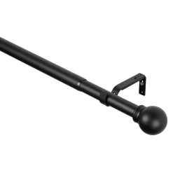 Gordijnroede - Madrid - Uitschuifbaar - Zwart - 110-200cm x diam. 25-28mm
