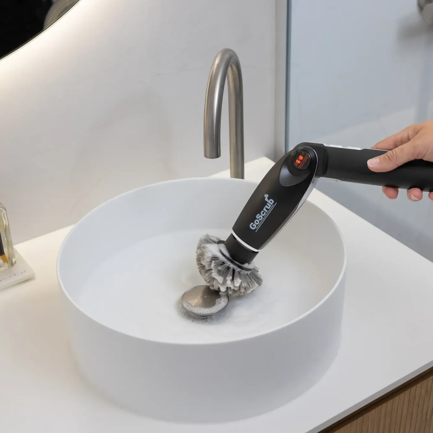 GoScrub ® Cleaning Hero V1 - Elektrische Schoonmaakborstel – Schrobber - Zwart