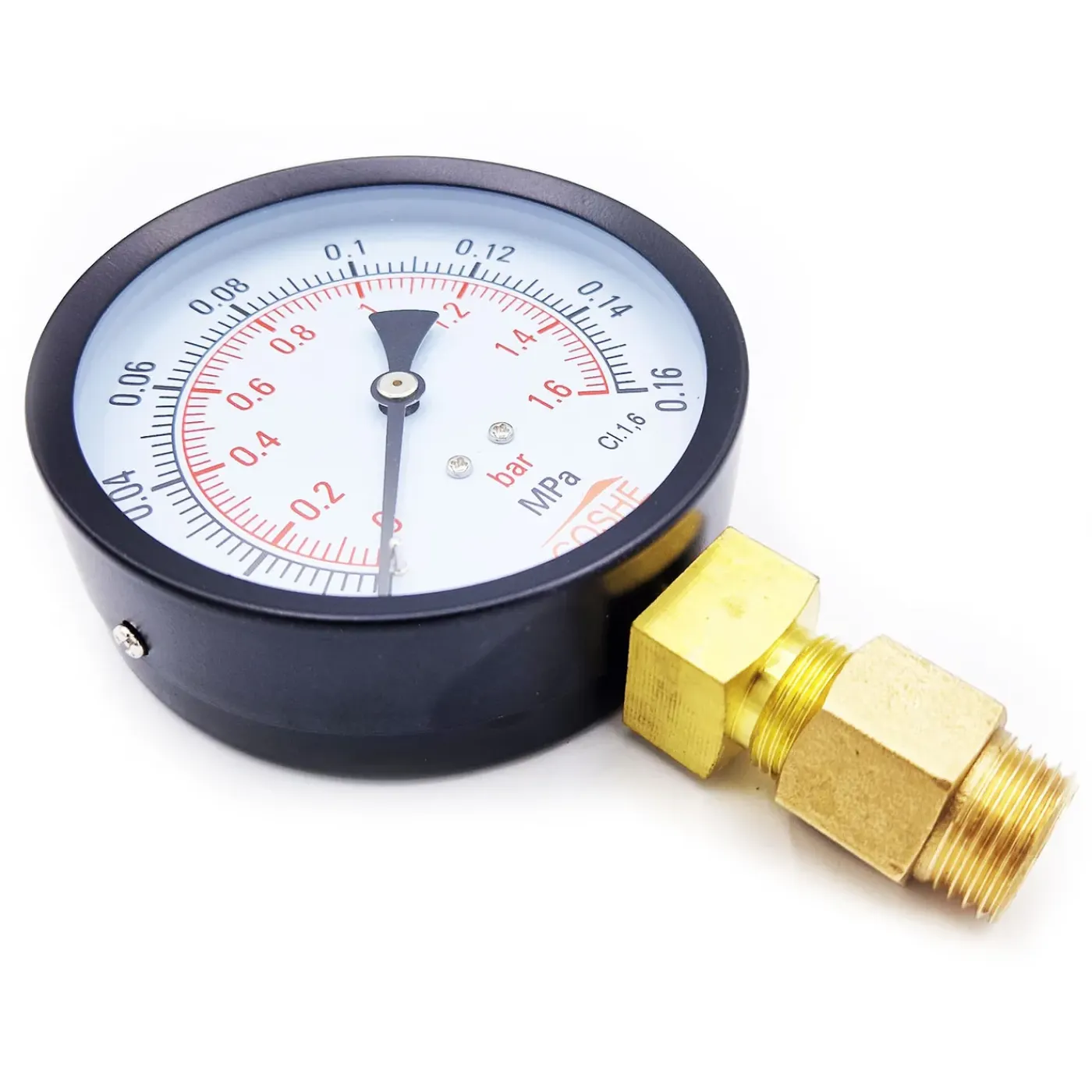 Goshe 100mm 4 BAR manometer drukmeter m20x1,5 + 1/2" verlaging