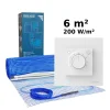 Grand Meyer Elektrische Vloerverwarmingsset 6 M², 200 W/m² + Mst-9 Thermostaat