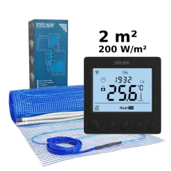 Grand Meyer Elektrische Vloerverwarmingsset 2 M², 200 W/m² + W390 Thermostaat