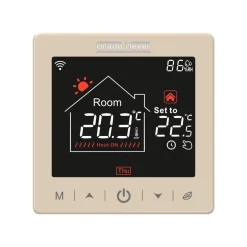Grand Meyer Programmeertbare Wi-fi Thermostaat Sn-15, 16a, 230 V, Champagne