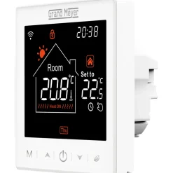 Grand Meyer Programmeertbare Wi-fi Thermostaat Sn-10, 16a, 230 V, Wit