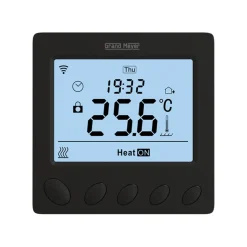 Grand Meyer Programmeertbare Wi-fi Thermostaat W390, 16a, 230 V, Zwart