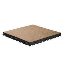 Granuflex Rubber Tegel Epdm - Beige - 50x50 Cm – 45mm - Incl. Pennen