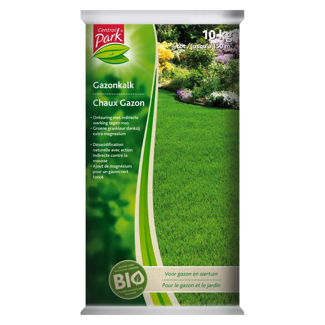 Graskalk voor gazon en siertuin 10kg
