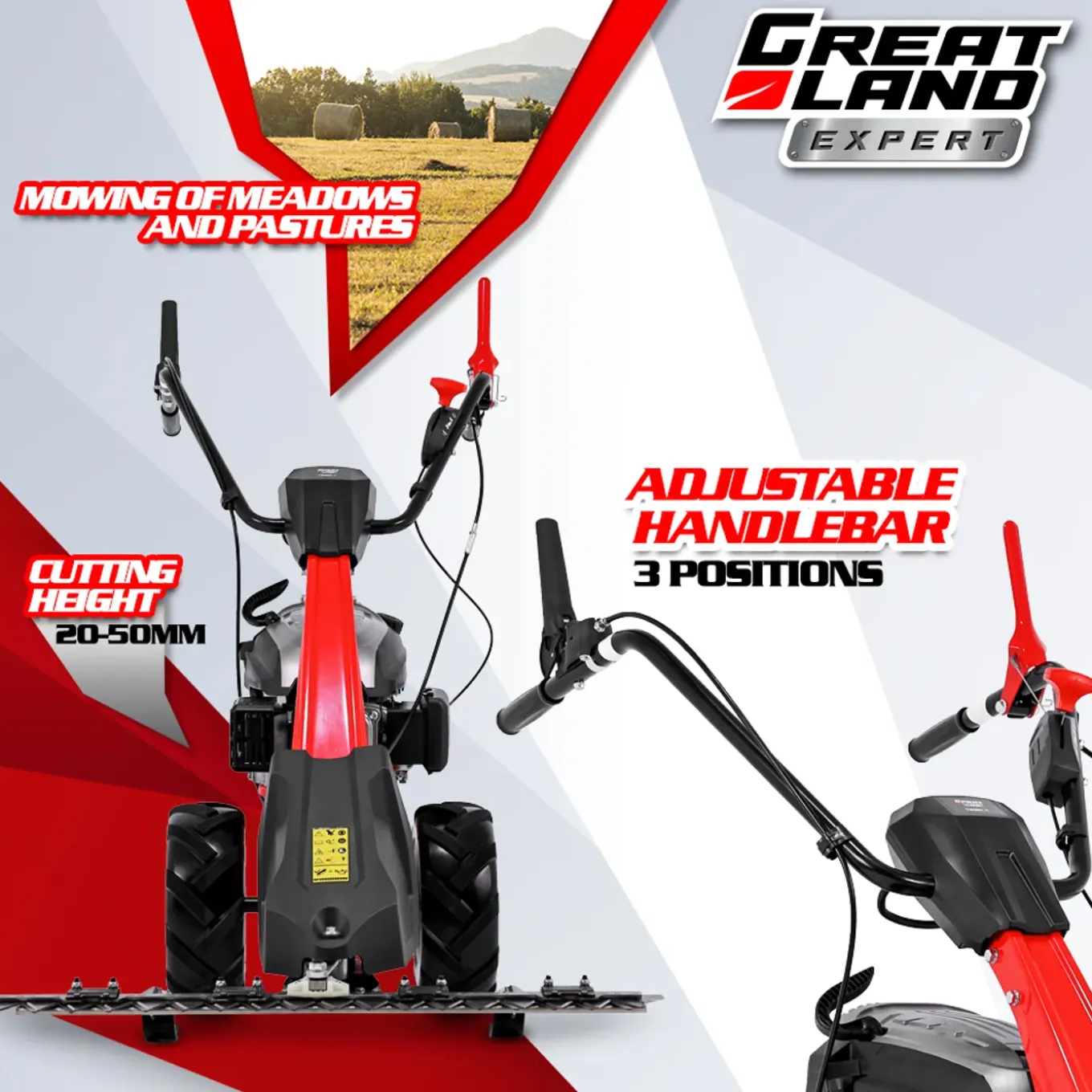 Greatland - Thermische Maaimachine 196 Cc - Maaibreedte 88 Cm