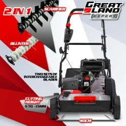 Greatland - Thermische Verticuteermachine 212 Cc - Werkbreedte 40 Cm