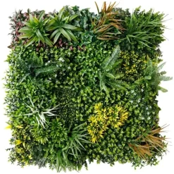 Green Fire 57 - Kunstplant Macao - Dichte Bladeren, Junglelook - 1 X 1 M