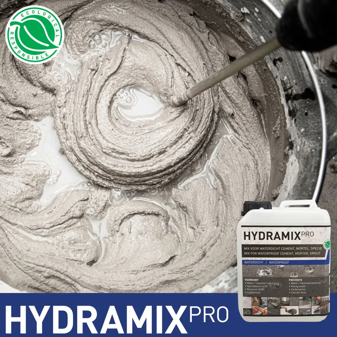 GreenSeal Solutions Greenseal - Hydramix Pro - Waterdicht cement - Cementmix - 1L