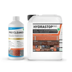 Greenseal - Hydrastop Pro - Gevel impregneermiddel 5L / 30m² + Gevelreiniger Tergeo Pro Cleaner 1L