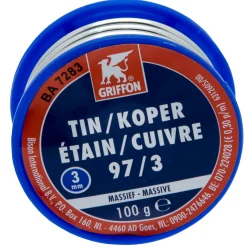 Griffon draadsoldeer Tin/Koper 97/3 MS 3MM 100gr