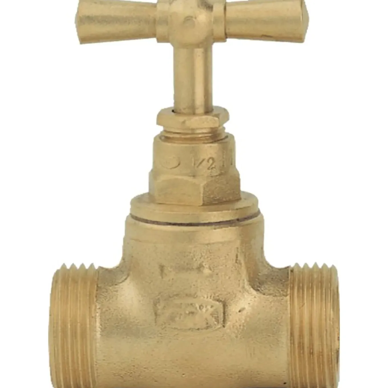 Grk - Dubbele Buitenkraan - Voor Leidingaansluiting, Zonder Schouder - 15x21 Mm