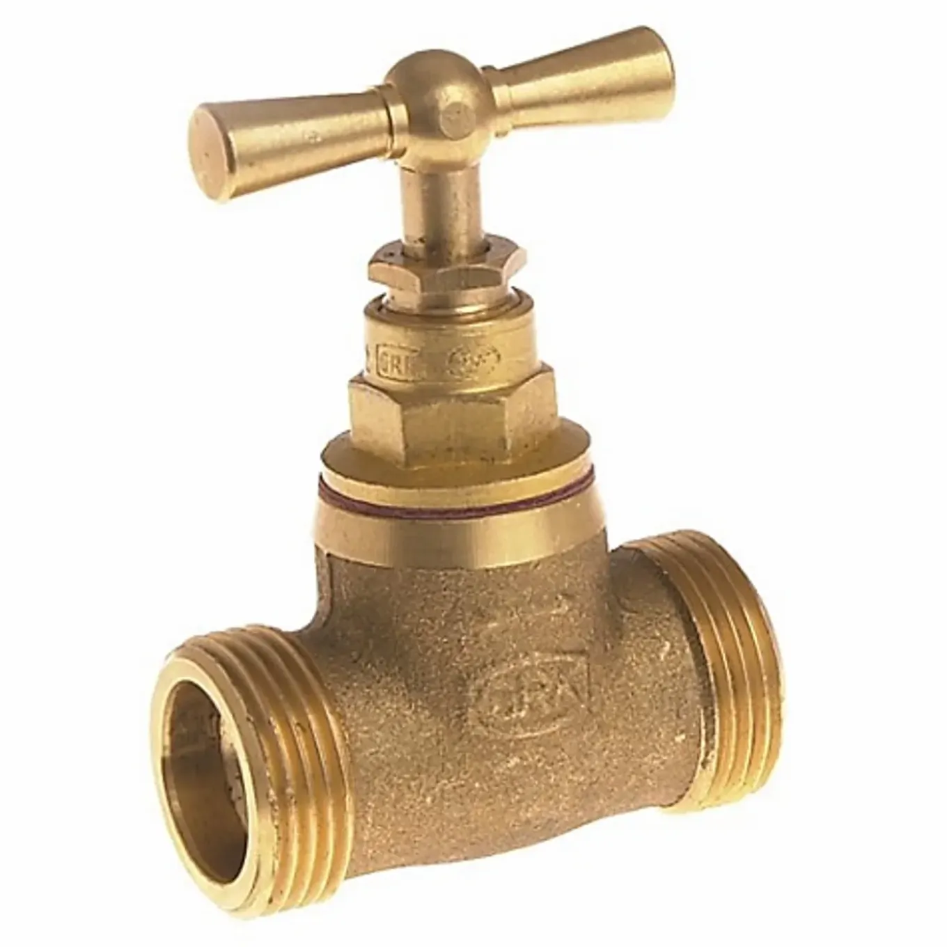 Grk - Dubbele Buitenkraan - Voor Leidingaansluiting, Zonder Schouder - 15x21 Mm