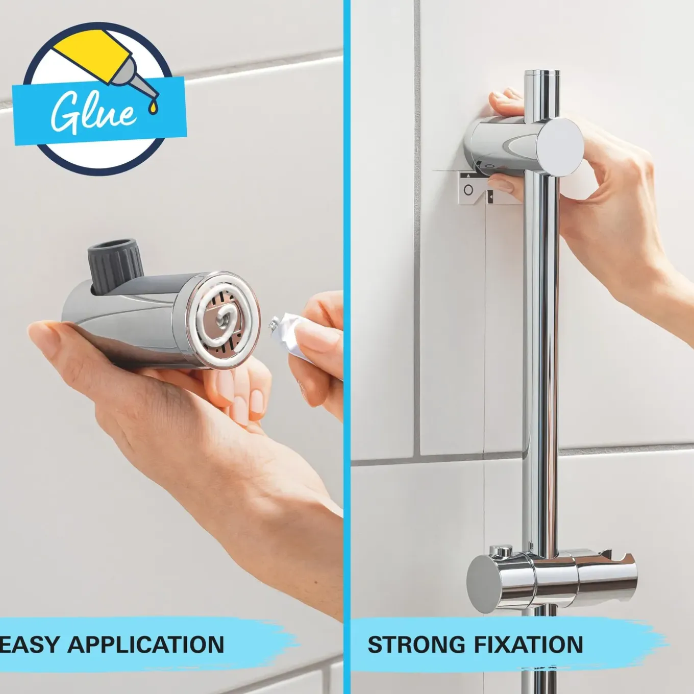 Grohe doucheset Vitalio Joy 110mm 3 stralen chroom