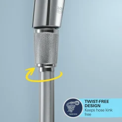 GROHE Doucheslang VitalioFlex Comfort - Anti-torsie - Universeel - Chroom - 150cm