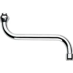 Grohe Draaibare S-uitloop - Met Straalregelaar - 3/4 Inch - 150mm - Chroom