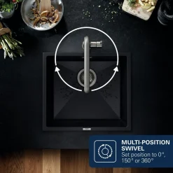 Grohe keukenmengkraan Essence supersteel mat