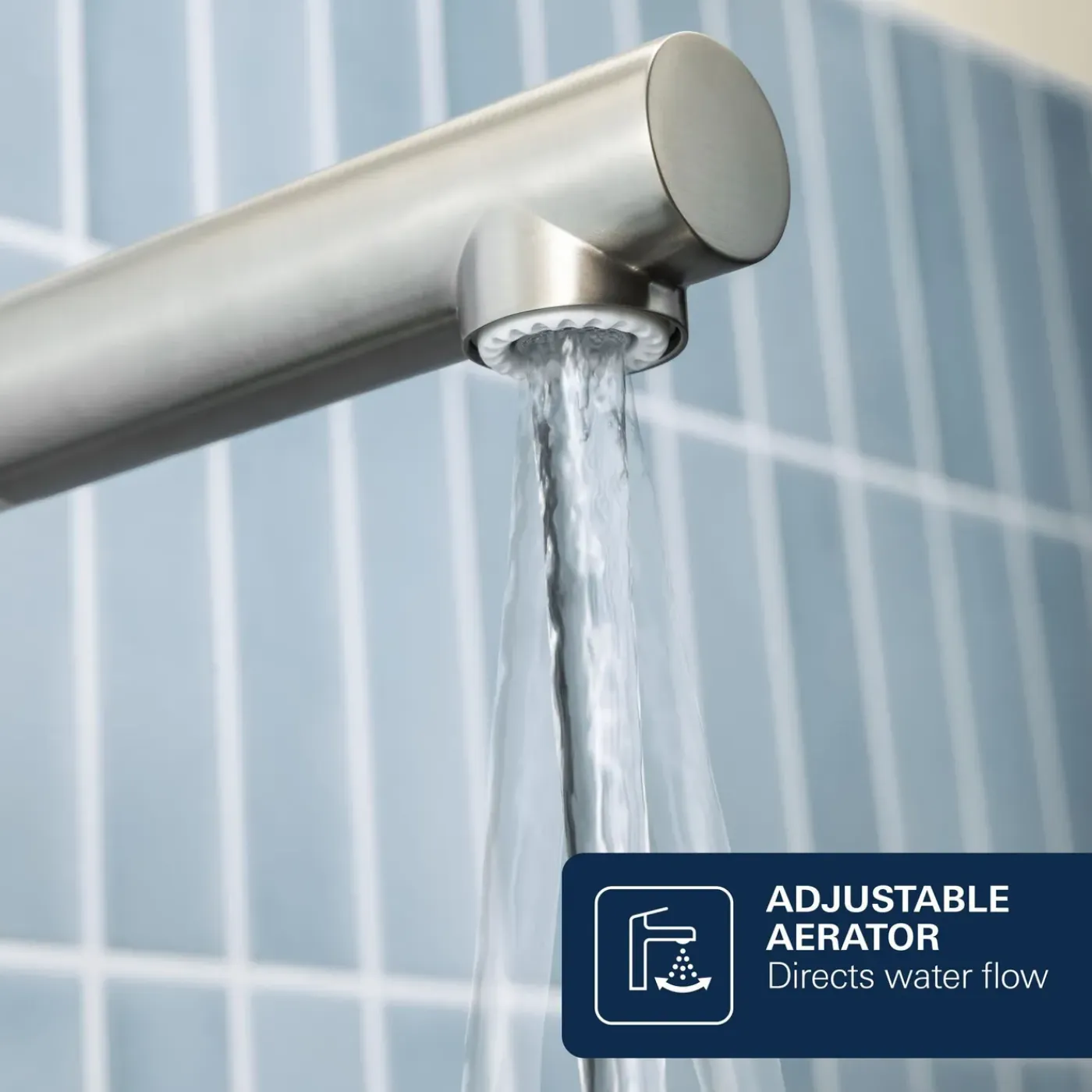 Grohe keukenmengkraan Essence supersteel mat