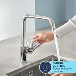 Grohe keukenmengkraan Start mat zwart