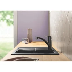 Grohe keukenmengkraan Start mat zwart