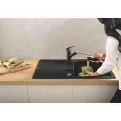Grohe keukenmengkraan Start mat zwart