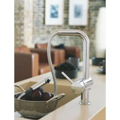 Grohe - Minta Keukenmengkraan - Uittrekbare Sproeier, Draaibare L-vormige Uitloop