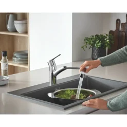 Grohe QuickFix Start Keukenmengkraan met uittrekbare handdouche Chroom