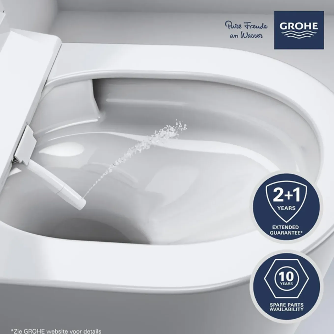 Grohe Sensia Quickfix Douche-wc – Triple Vortex & Hyperclean – Glans Wit