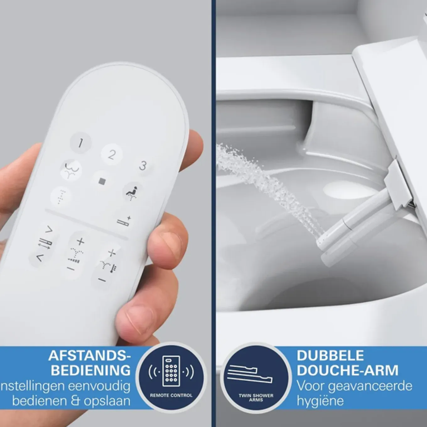 Grohe Sensia Quickfix Douche-wc – Triple Vortex & Hyperclean – Glans Wit