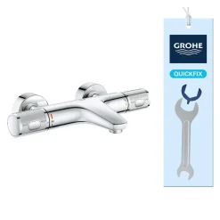 Grohe Thermostatische Badkraan Precision Feel - CoolTouch - Chroom - 15 cm