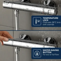 Grohe Thermostatische Badkraan Precision Start - Chroom - 15 cm